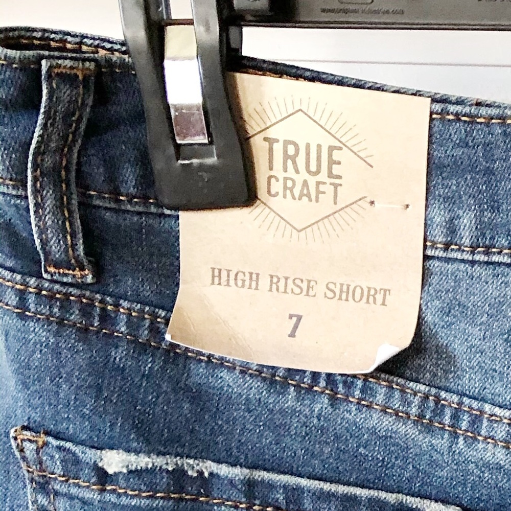 True Craft Distresses High Rise Jean Short… - Picture 5 of 7